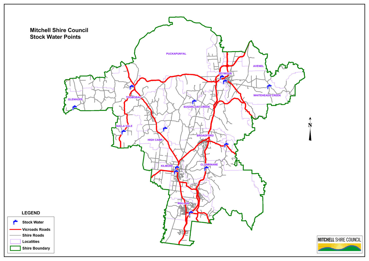 Stockwater Points Map